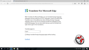 Переводим страницы в Microsoft Edge